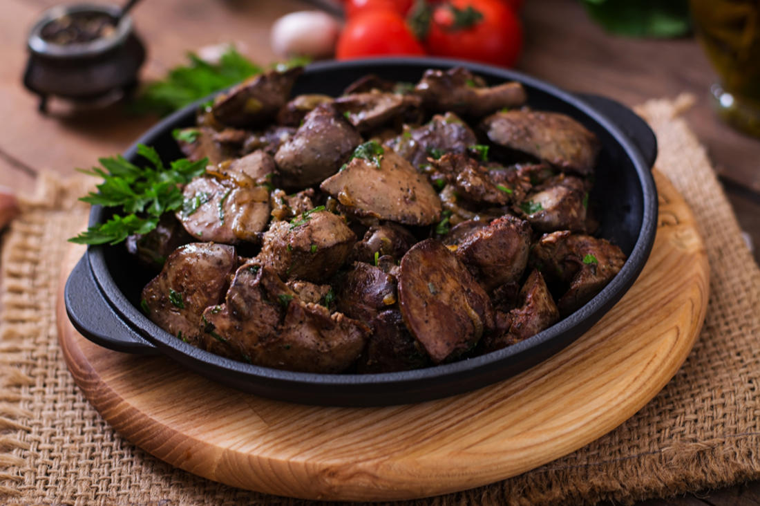 قلاية كبدة الدجاج