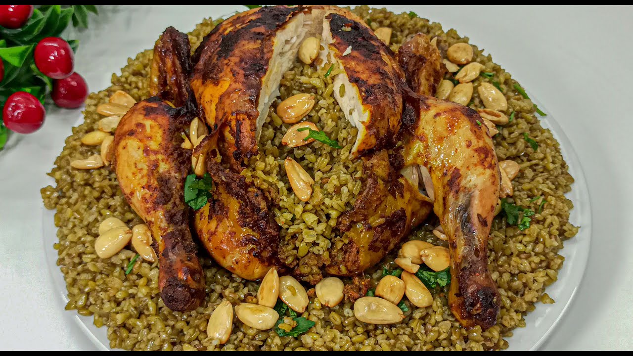 دجاج محشي بالفريكة